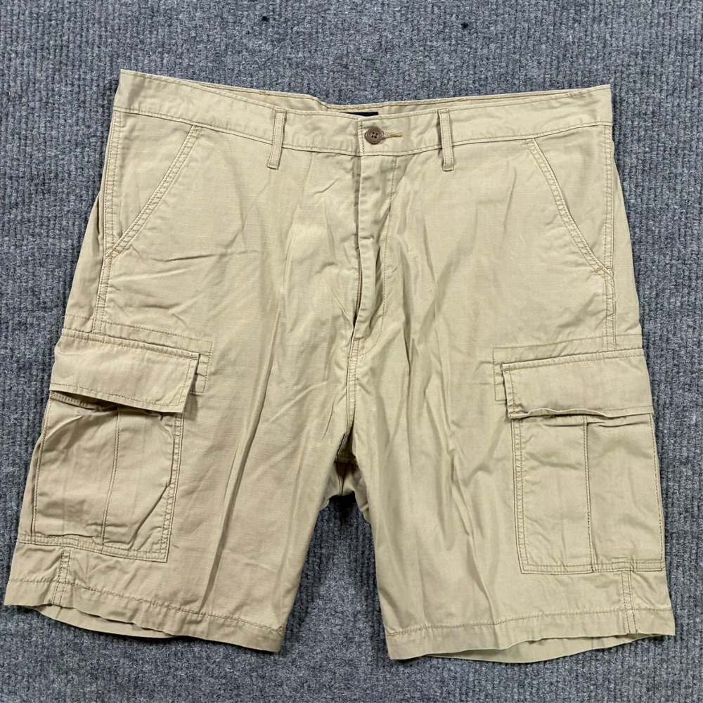 Levi's Mens Cargo Shorts Size 40 Beige Outdoor Utility Work Casual High Rise